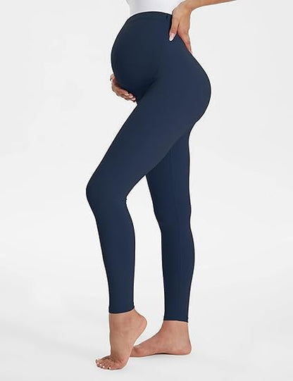 Maternity Workout Leggings (Navy Blue)