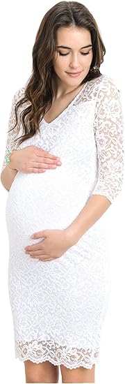 Maternity Floral Lace Dress