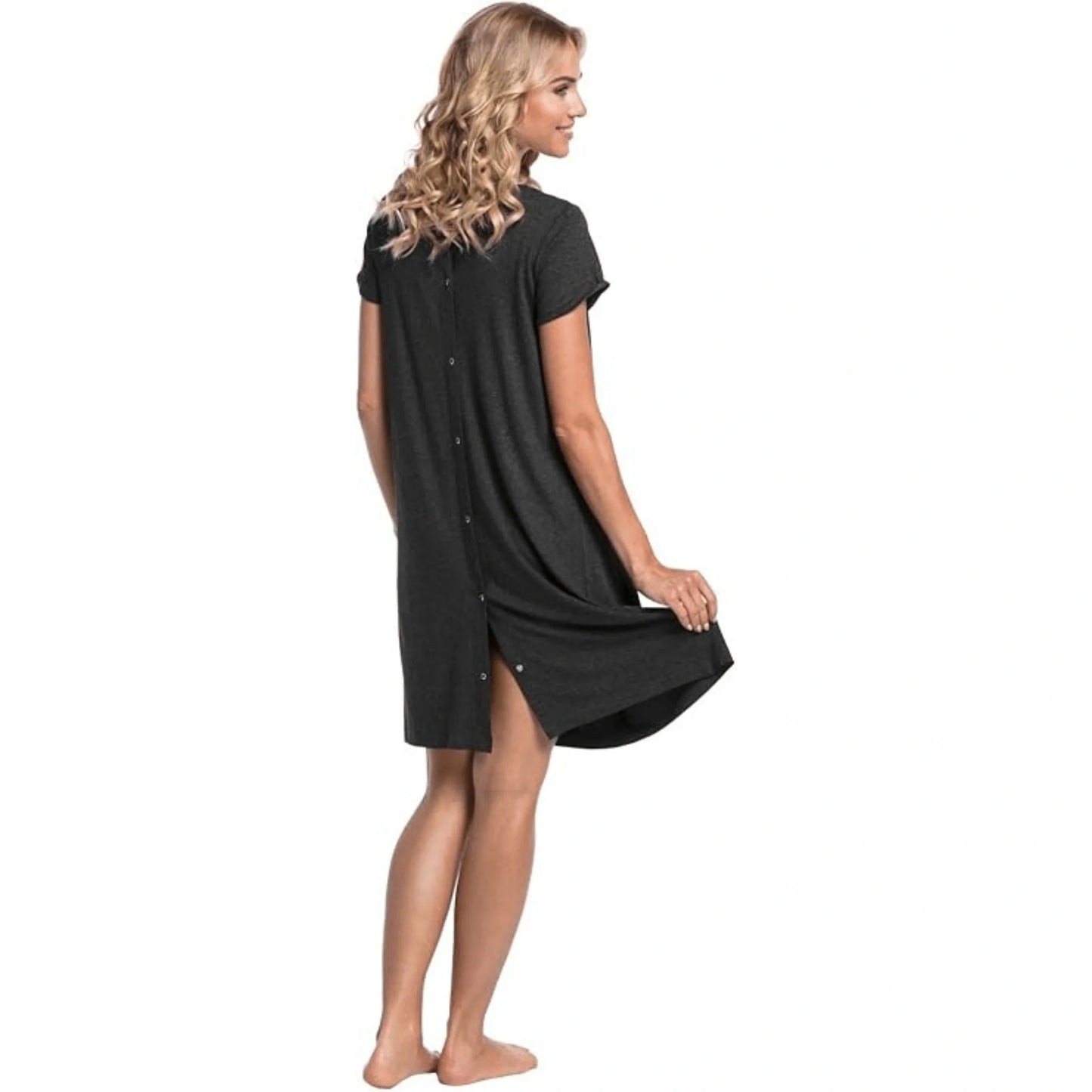 Maternity & Nursing Short Sleeve Dress