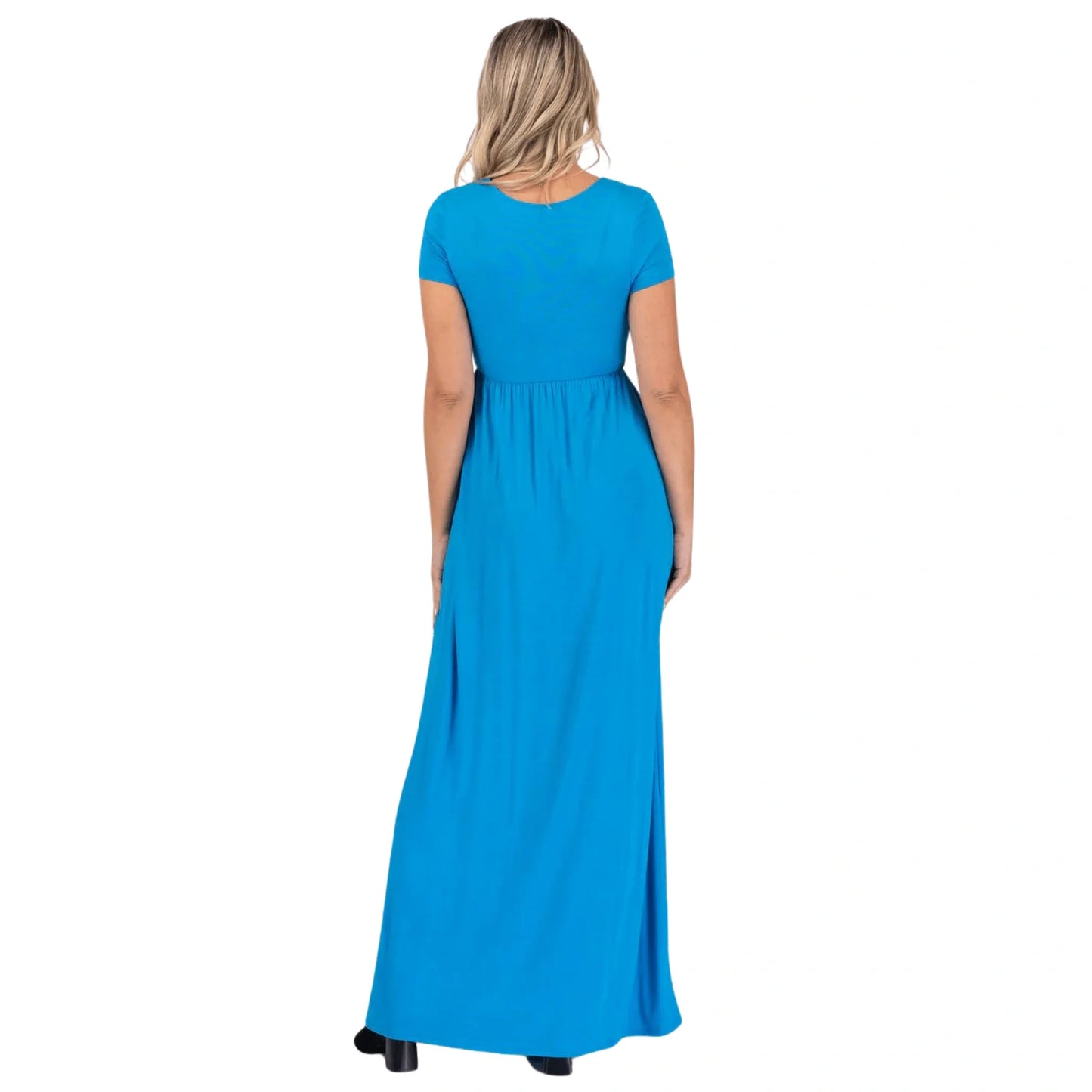 Maternity Short Sleeve Maxi Dress