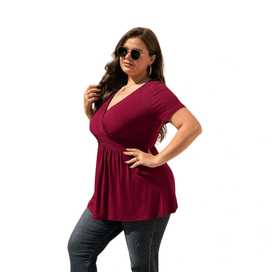 Plus Size V-Neck T-Shirt