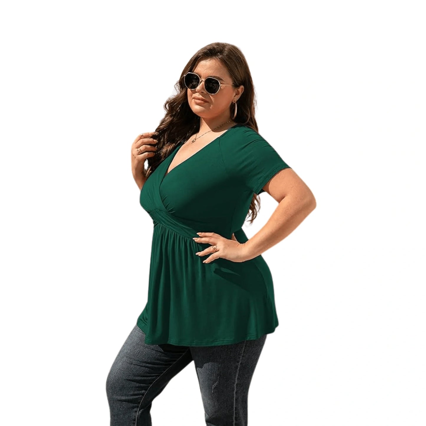 Plus Size V-Neck T-Shirt
