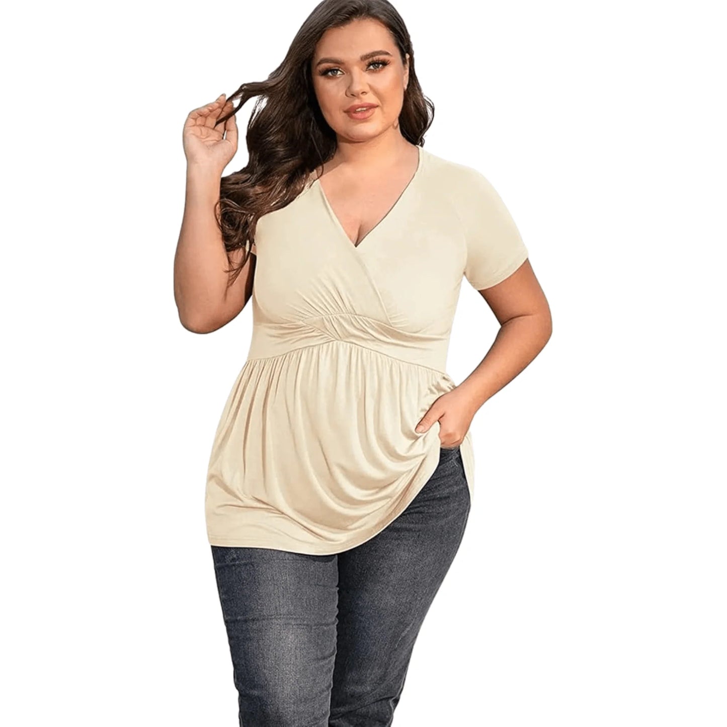 Plus Size V-Neck T-Shirt