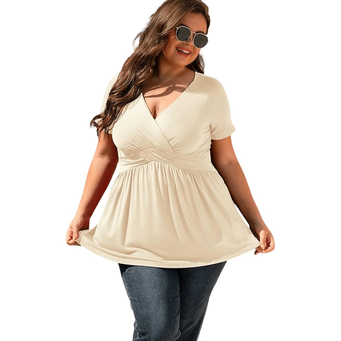 Plus Size V-Neck T-Shirt