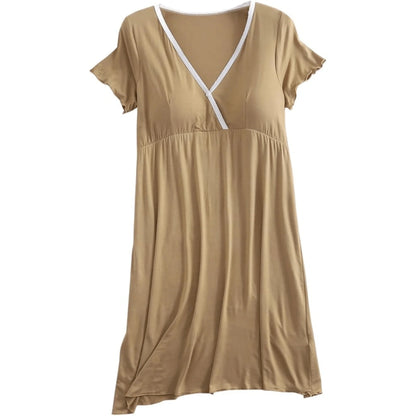 Soft Breastfeeding Nightgown