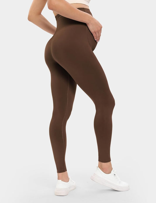 Maternity Workout Leggings (Coffee)